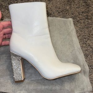 White Booties Size 6.5 Women’s
